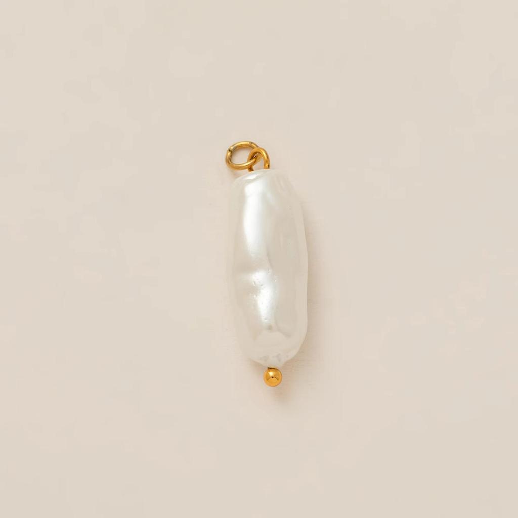 Europäisch-Amerikanischer Edelstahl-Hufeisen-Anhänger, 18K Goldbeschichtet, Farberhaltend, DIY Schmuckzubehör.