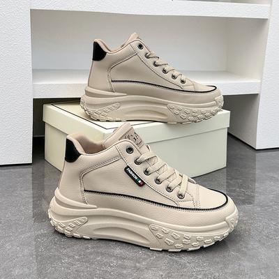 INS Korean Style Platform Dad Shoes Autumn New Street Snap Student Running Sneaker Height Increasing Leisure Q028
