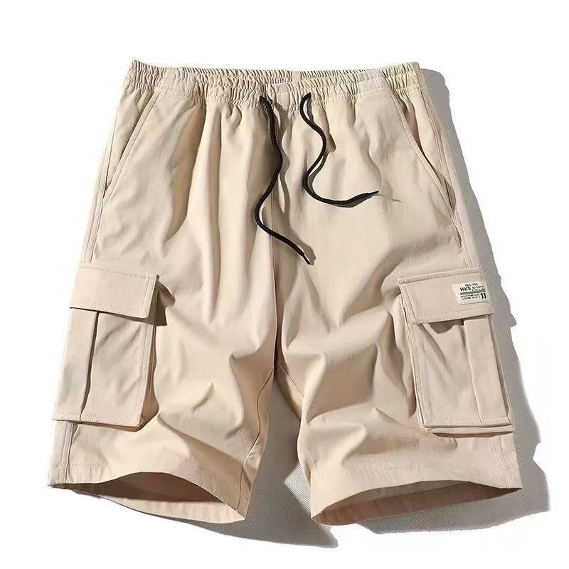 Workwear Shorts Men's Plus  Fat Loose Trend Five Quarter Pants