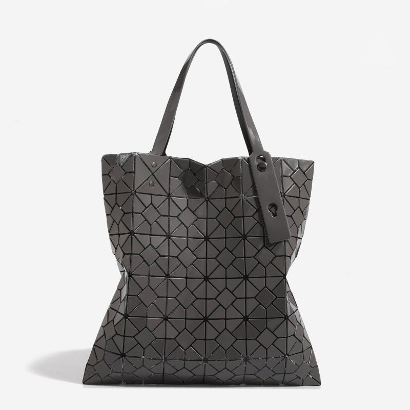 Fashionable Minimalist Sophisticated Geometric Single shoulder Large capacity Shoulder Bag серый