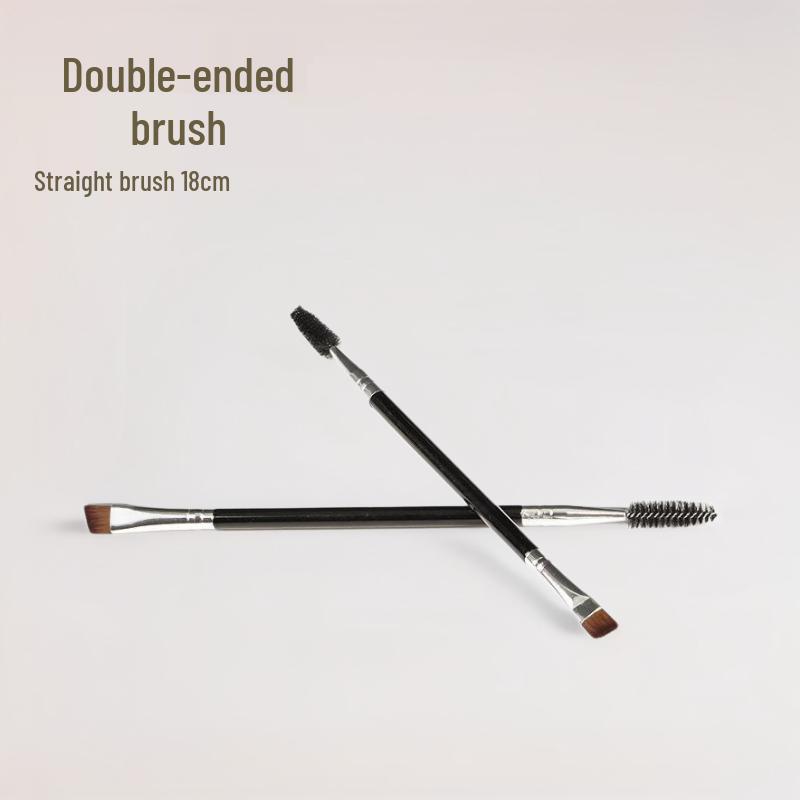 

Portable Double-Ended Spiral Angled Makeup Brush for Brows and Lashes OPP bag