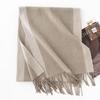 100% Wool Scarf Men Women Thick Double-Sided Twill Weave Winter Warm Wrap In Classic Colors