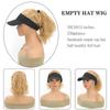 Verstellbare Baseballmütze für Damen, Perücke mit lockigem Pferdeschwanz, sportlich-stylische Synthetikkappe für alle Haarverlängerungen