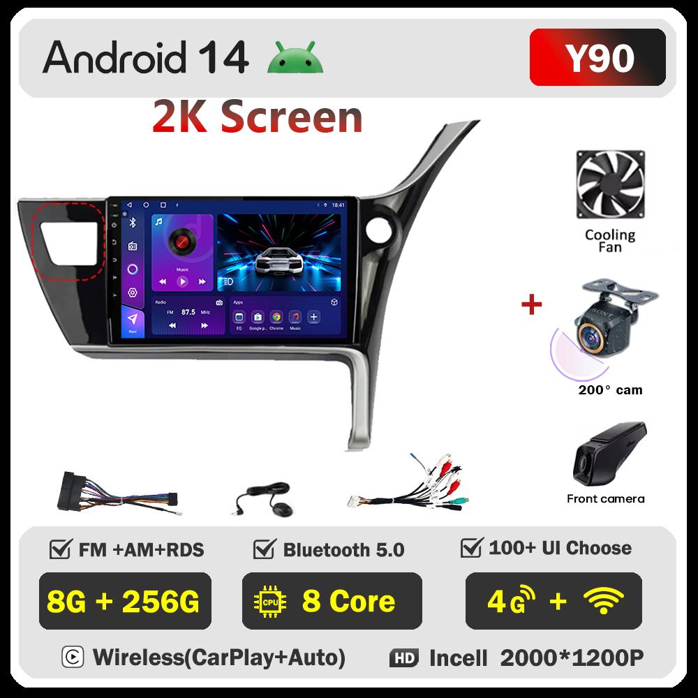 Pentru Toyota Corolla 11 Auris RHD 2017 - 2018 Player Radio Auto Ecran Carplay Auto Autoradio Mirror Link Sisteme Auto Inteligente