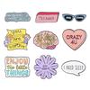 Trendsetting Vibrant And Heart Shaped Letter Brooch For Fashion Enthusiasts Collectors And