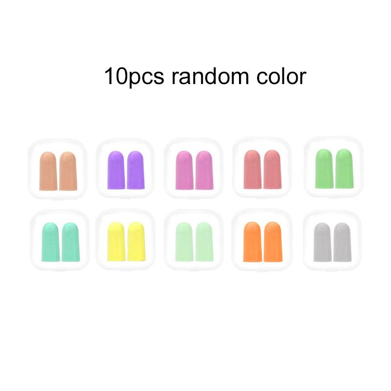 5/10/20pairs Soft Earplugs With Box Swimming Ear Plugs Reusable Noise Reduction Sleeping Ear Plugs Hearing Protector TMZ