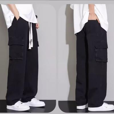 Shirts Less Clothing Tooling Jeans Men's Autumn and Winter Fashion Fashion Men's and Women's Casual Pants