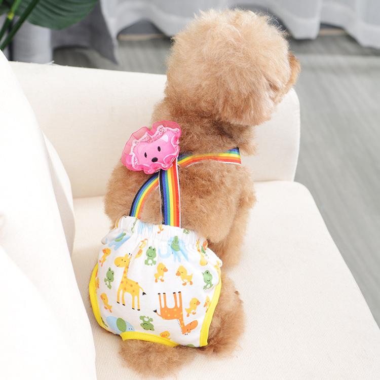 Teddy Bichin Hygiene Pants Strap Physiological Pants Safety Pants Bitch Menstrual Pants Anti Hardness Underwear Pet Physiological Pants