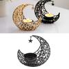 Romantic Moon Candlestick Iron Hollowed Candle Holder for Weddings Christmas Decoration Dining Coffee Table