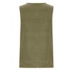 Women's Fashionable And Casual Sleeveless Vest -color Cotton And Linen Pleated Sleeveless Top T-shirt