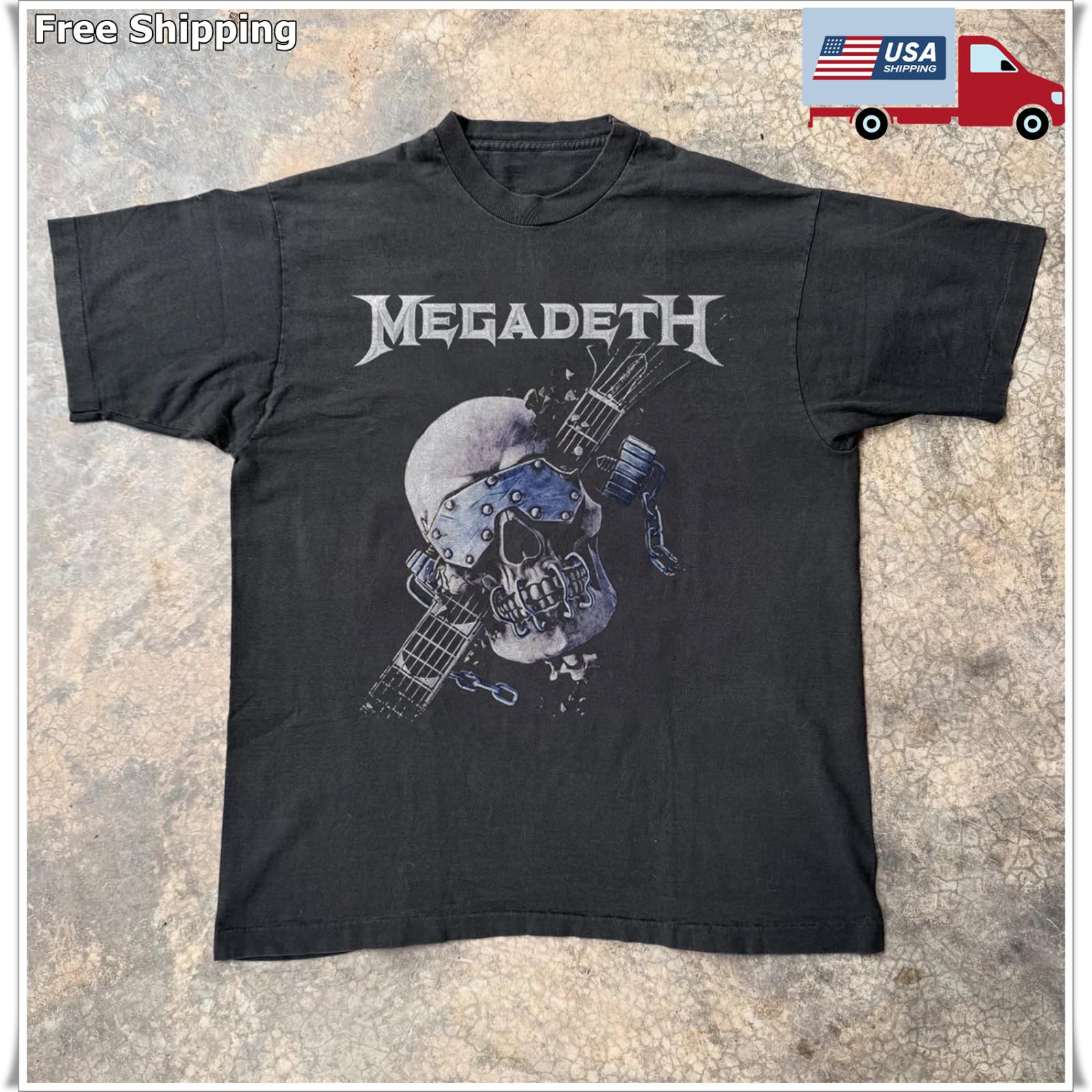Megadeth 2026 Tour T-shirt, Unisex Black Cotton T-shirt, Size S-5XL XXXL
