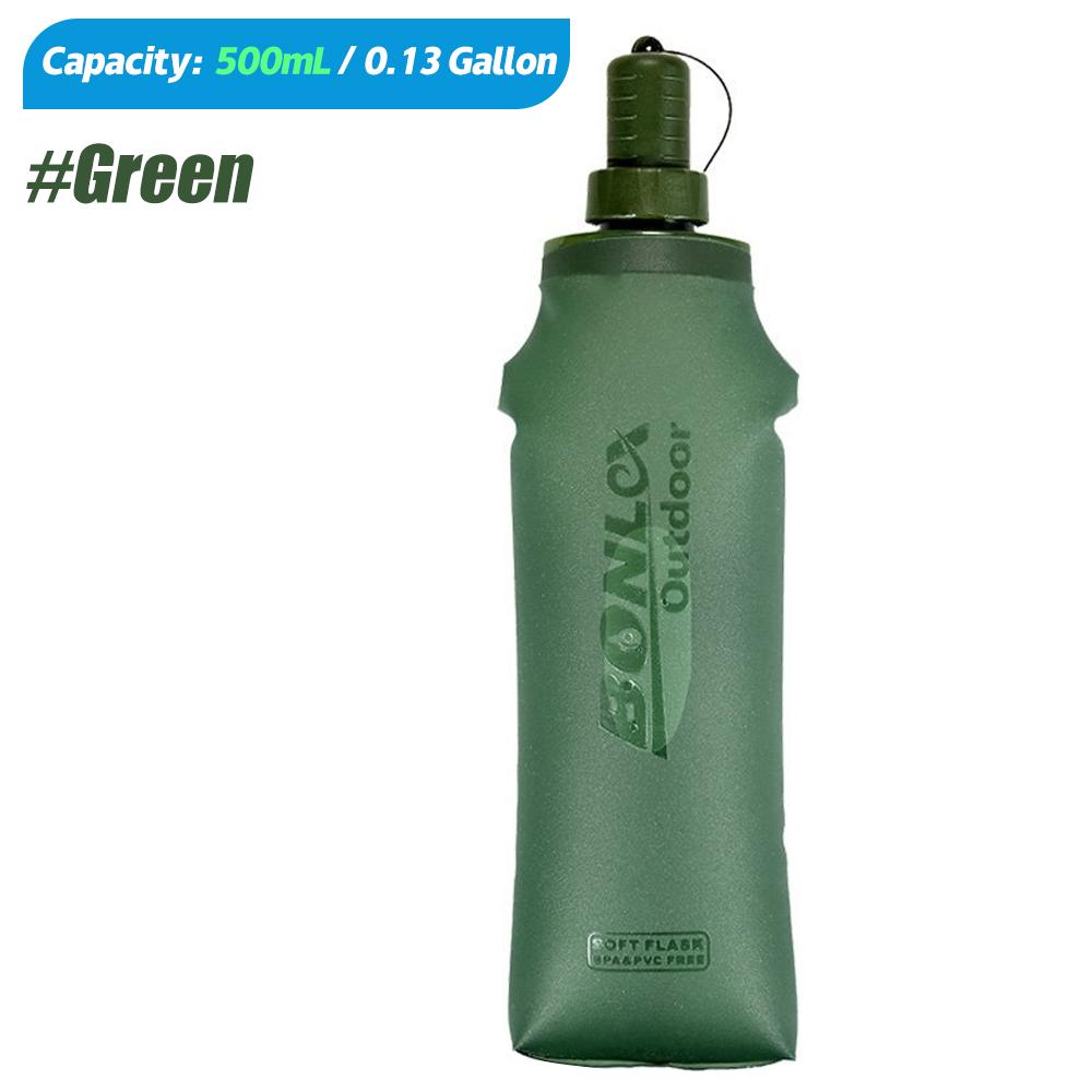 250/500 ml TPU Outdoor-Sportflasche Faltbare weiche Trinkflasche für Laufen, Camping, Wandern, Fahrrad, Fitness, Wasserbeutel