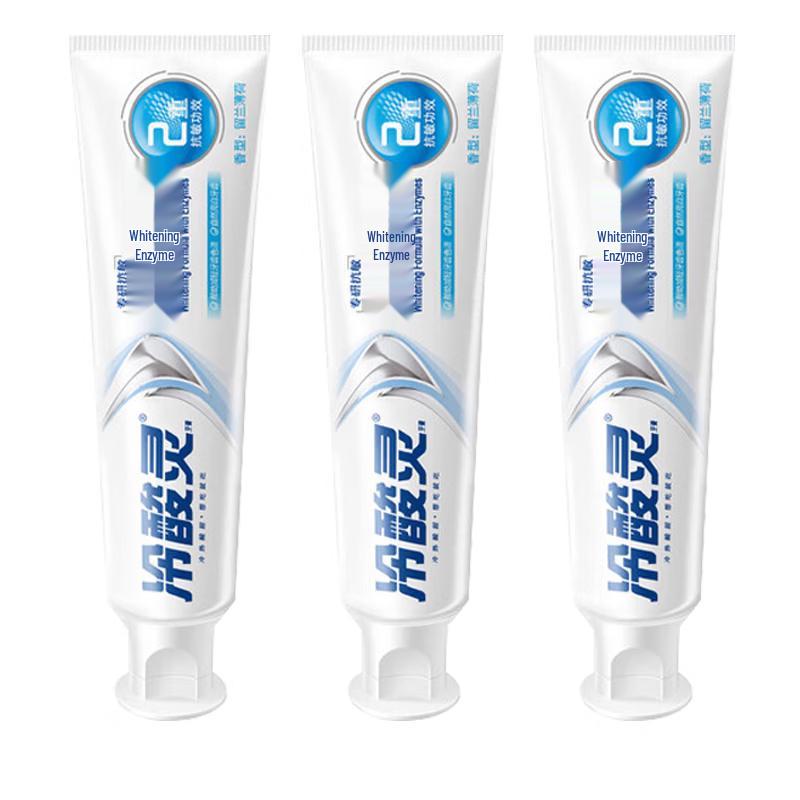 

Leng Suan Ling Double Enzyme Anti-Sensitivity Whitening Toothpaste, 3x170g