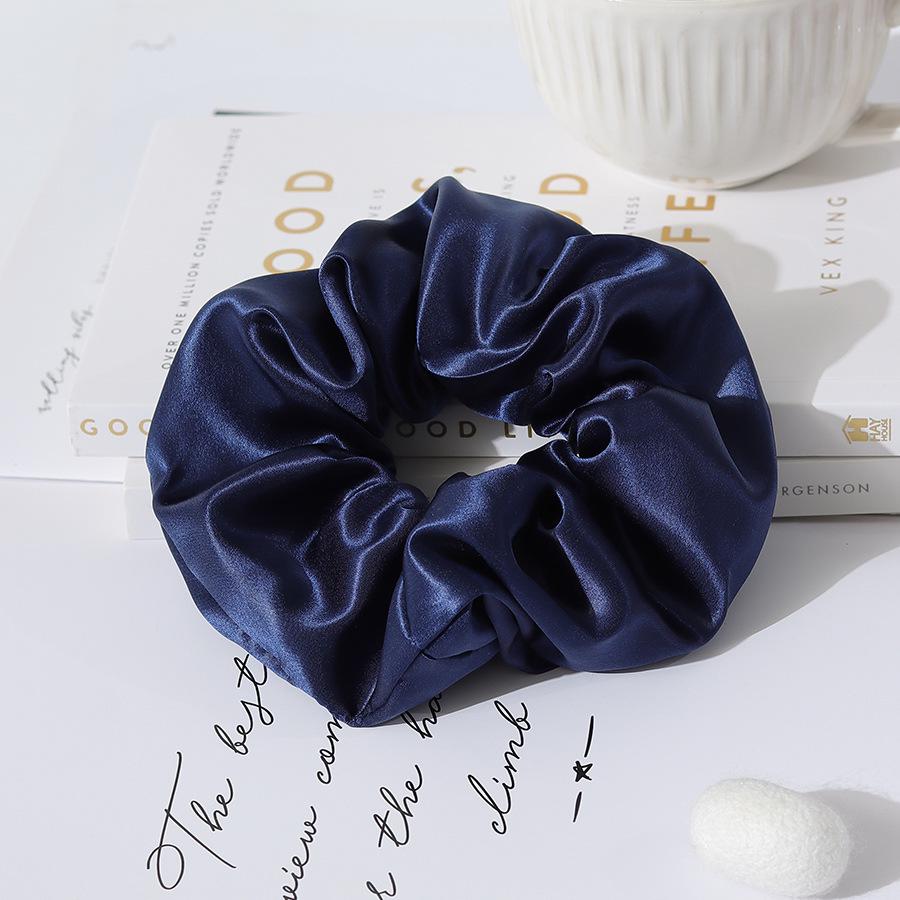 7cm Extra Large Silk Hair Tie - 22 Momme, Large Intestine Ring, 55cm Fabric, Custom Label Available