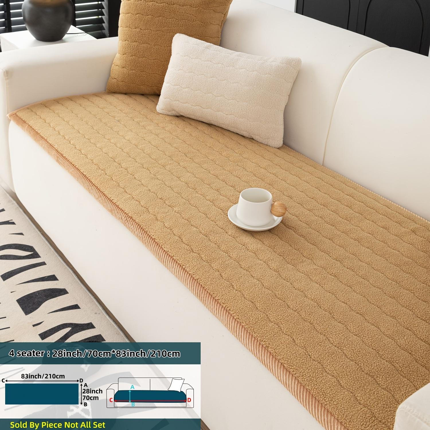 

Богемный Шик Толстый Плюшевый Чехол для Дивана - Машинная Стирка, Подходит для Домашних Животных, Нескользящий Защитник Дивана для Декора Гостиной, Спальни, Офиса, Удобный Диван 4 Seater27.6 x82.7 (70*210cm)