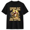 Coming Out of My Cave the Jesus Resurrection Easter TShirt Male Streetwear TShirts Summer ONeck Hipster Tees Plus Size Tops