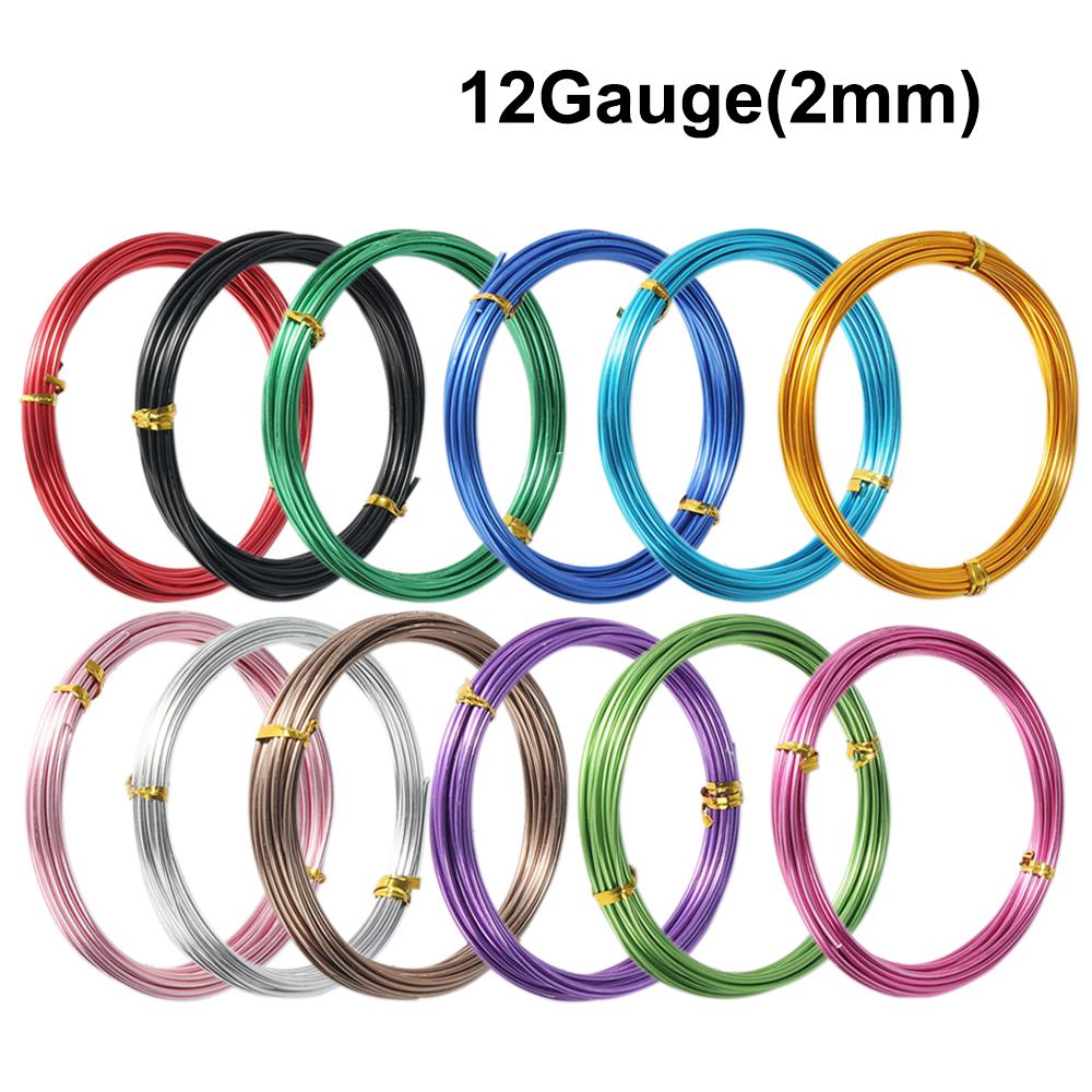 Colored Aluminum Craft Wire 1mm,1.5mm,2mm,2.5mm  Flexible Metal Artistic Floral Jewelry Beading Wire for DIY Jewelry Craft Making