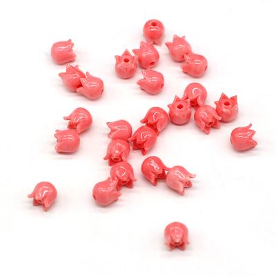 20 Teile/los Natürliche Rote Korallen Perlen Blume Form Punch Lose Abstand Perlen für Schmuck Machen Handgemachte Handwerk DIY Frauen Halskette armband Zubehör