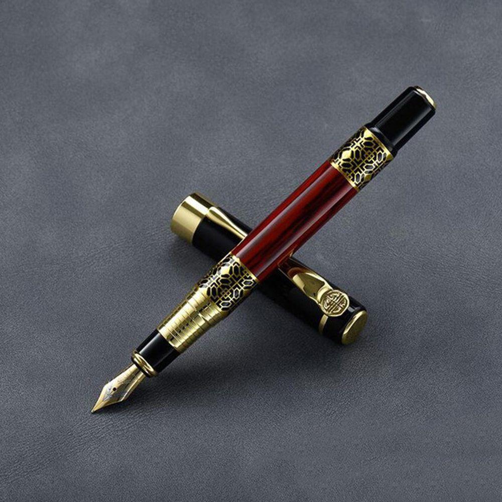 Stationery Mahogany Carving Business Student Fountain Pen Signature Pen Writing Pen Ink Pen