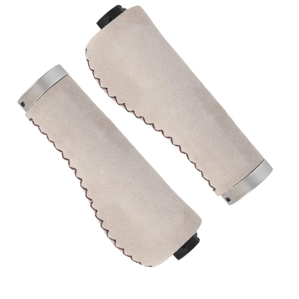 Fahrradlenkergriffe Verhindern Rutschen Ergonomisches Design Kunstleder Fahrradlenkergriffe mit Lenkerenden für Mountainbikes