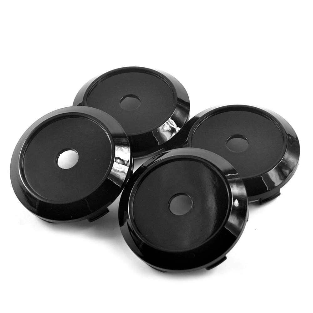 Hjulkapsel senter 68mm 4 stk Svart hjulkapsel senterdeksel