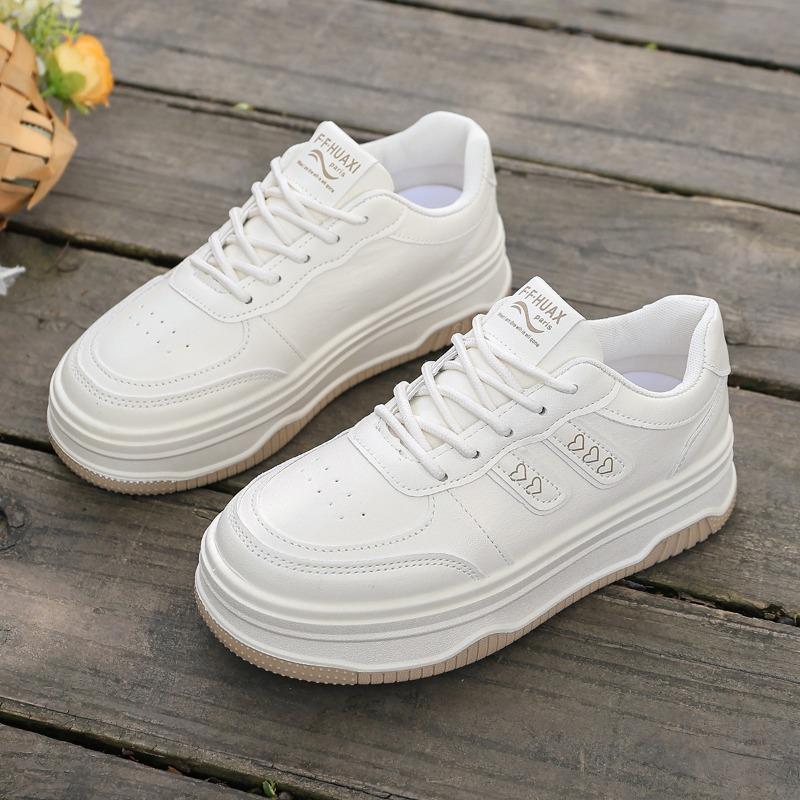 Fashion Hot selling Women's Thick Bottom Platform Sneakers Spring 2025 New Style Versatile Fashionable and beautiful Shoes Sole