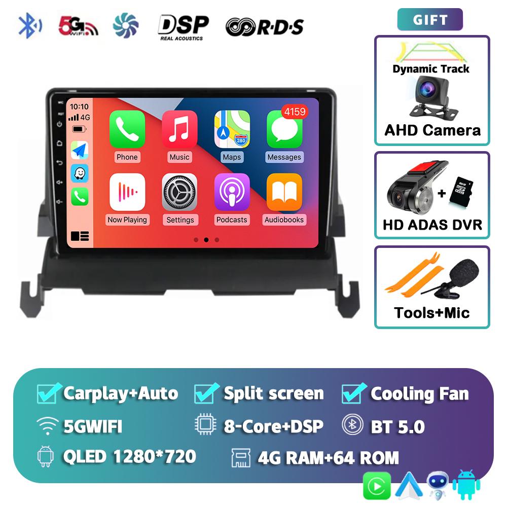 Android 14 Carplay Auto 4G+WIFI Car Radio For Dodge Journey 2009 2010 2011 2012 Multimedia Video Player 2din GPS Stereo Audio BT