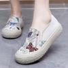 New old Beijing cloth shoes soft sole lazy pedal fashion casual cloth shoes comfortable canvas shoes versatile and breathable