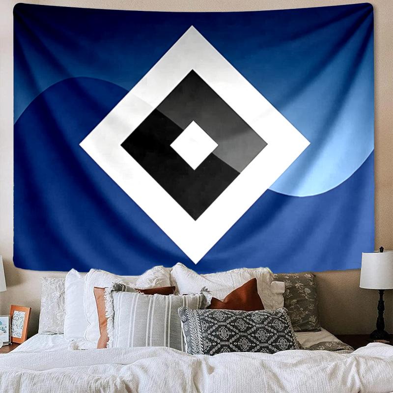 Hsv Stadionlichter Wandteppich Spielzimmer Wandteppich, Zubehör für Schlafzimmer, Wohnzimmer, Studentenwohnheim Wanddekoration Fan Geburtstagsgeschenke 100cmx150cm white