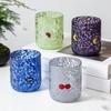 Crystal Colored Dot Drinking Glasses Set