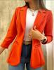 2024 Women's Autumn Solid Color Lapel Long Sleeve Suit Jacket