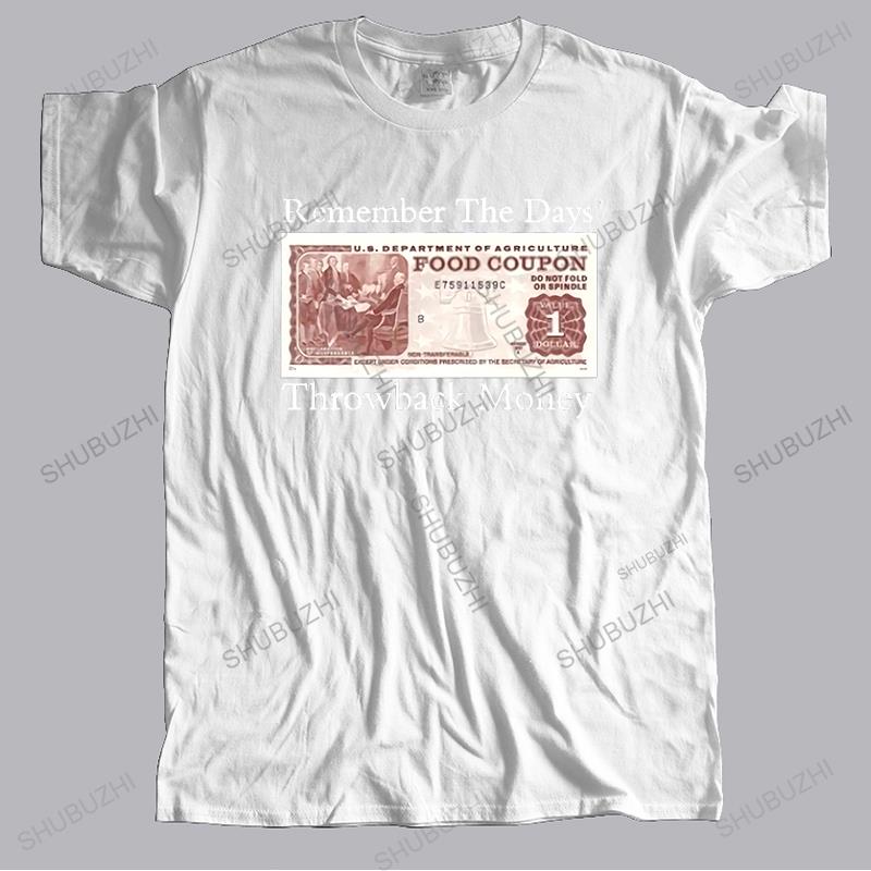 

Hot sale men brand summer t shirt vintage tee Remember The Days Throwback Money Fashion Unisex Teeshirt cotton short sleeve S