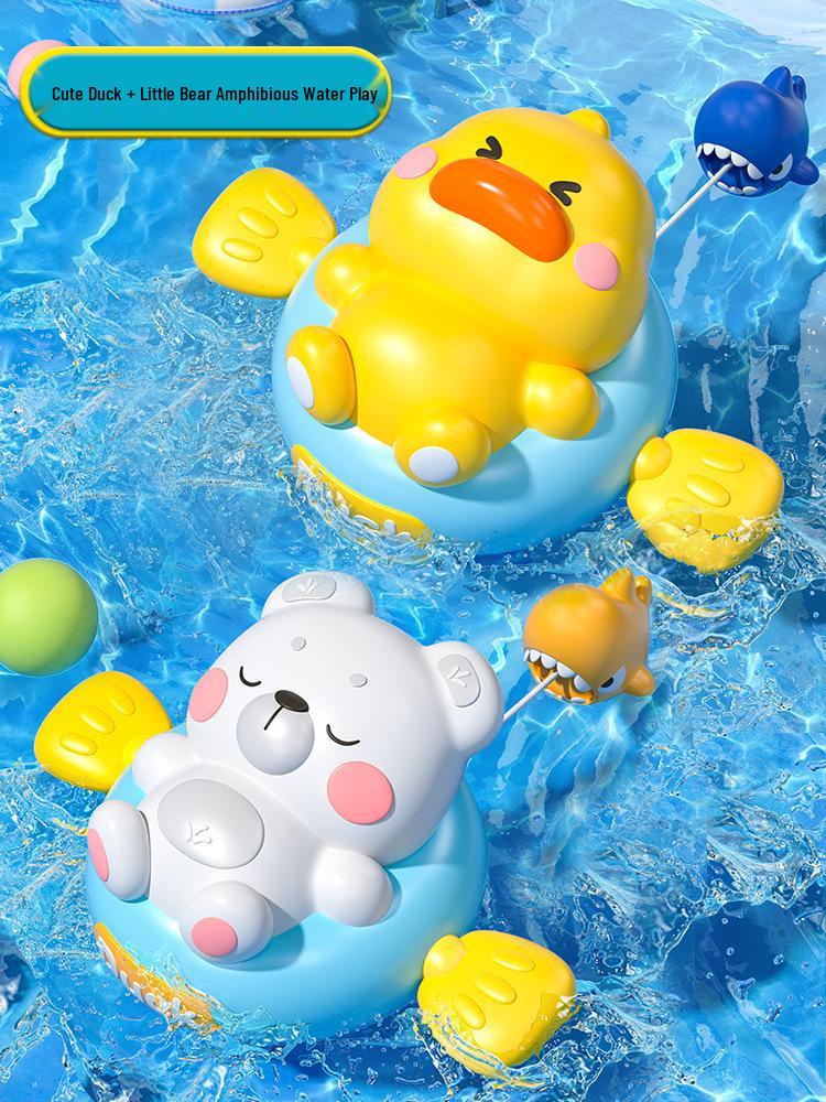 Little Yellow Duck Bath Toys for Kids - Water Play Shower Fun for Boys and Girls