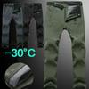 Winter Mens Thick Work Pants Windproof Tactical Outdoor Fleece Trousers Thermal