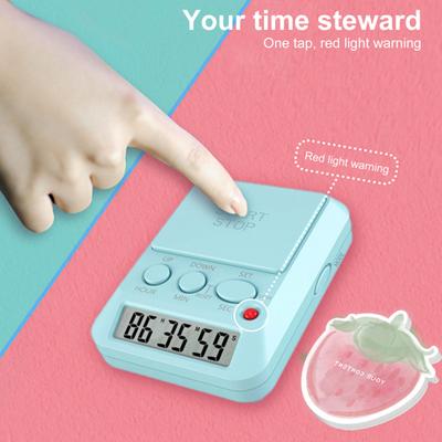 Temporizator de învățare pentru studiu Temporizator cu numărătoare inversă pentru dată Ceas cu temporizator cu bip și lumină Ceas electronic multifuncțional Temporizatoare Temporizator digital drăguț pentru pauză la sală