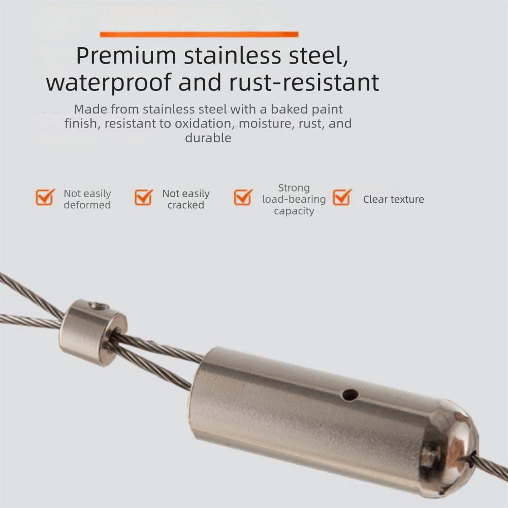 Balkonmontage Einziehbare Wäscheleine 304 Edelstahl Edelstahldraht Fotoaufhängung