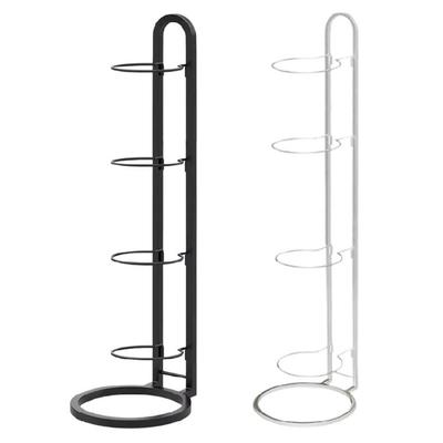 Football Vertical Rack 4 Tiered Cube Storage Organizers Metal Display Stand for Basketball Volleyball Storage Holder