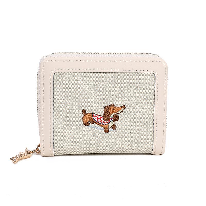 Small Women's Wallet Short New Wallet Female Large Capacity Puppy Wallet Student Female