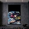 Demon Slayer Tanjiro & Rengoku Flame Guardian XL Self-Adhesive Canvas