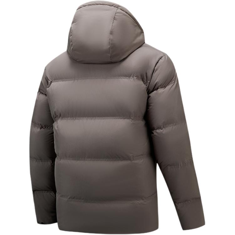 Anta Training Series Zipper Solid Color Hooded Comfortable Versatile Warm Casual Simple Down Jacket Men Outerwear 952547913-2