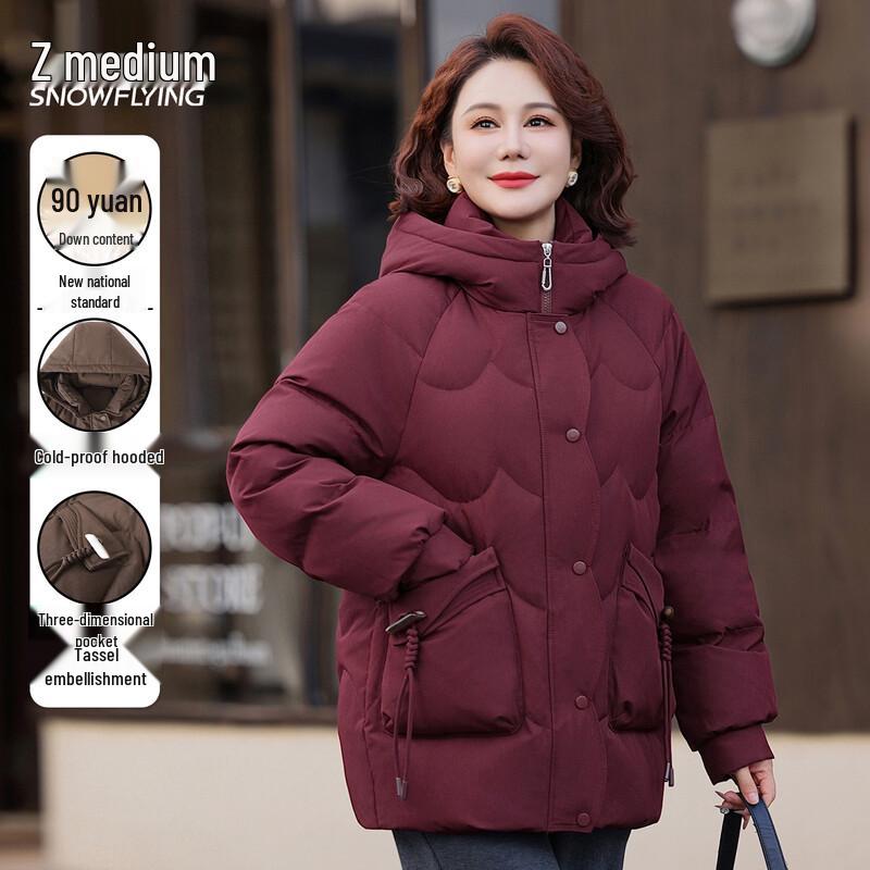 Женская новая пуховая куртка с капюшоном в китайском стиле XueZhongFei 3XL