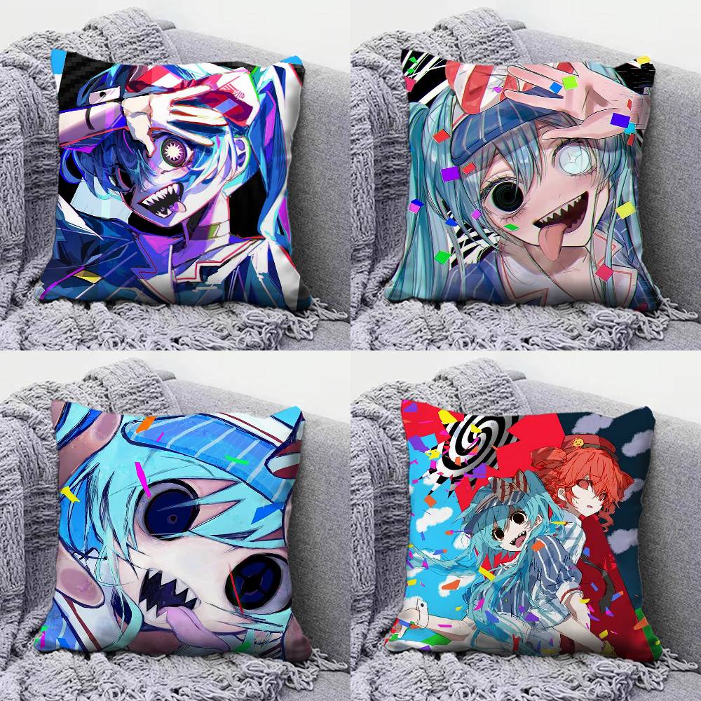 Mesmerizer Teto and Miku Home Sofa Cushion Covers and Aecorative Custom Pillow Covers