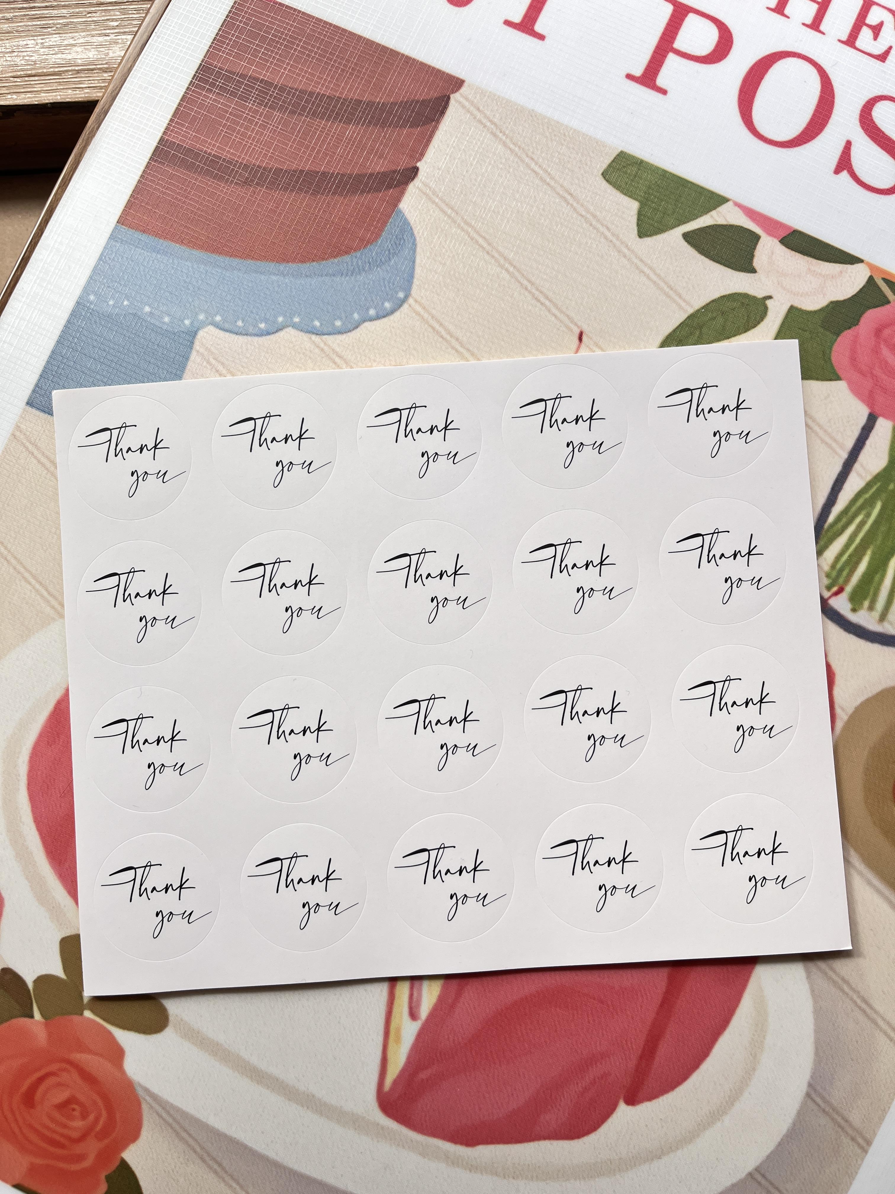 

6pcs Thank You Folding Card Gift Kraft Message DIY Decoration Holiday Greeting Card Envelope Seaing Sticker Student Stationery