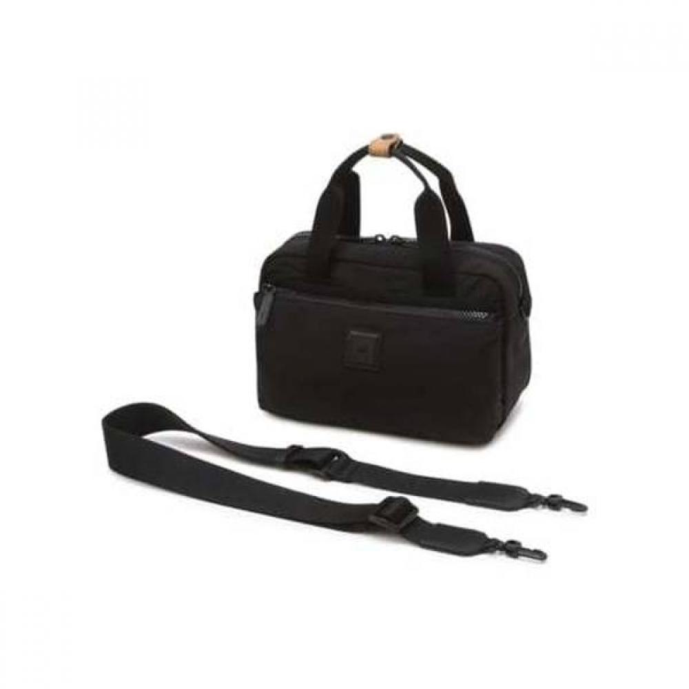 Daks Black Two Zipper Tote And Crossbag Dbba6eg30bk