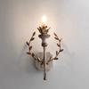 Loft American Village French Wall Lamp Pastoral Vintage Old Solid Wood Wall Lamp Living Room Dining Room Hall Bedroom Wall Light