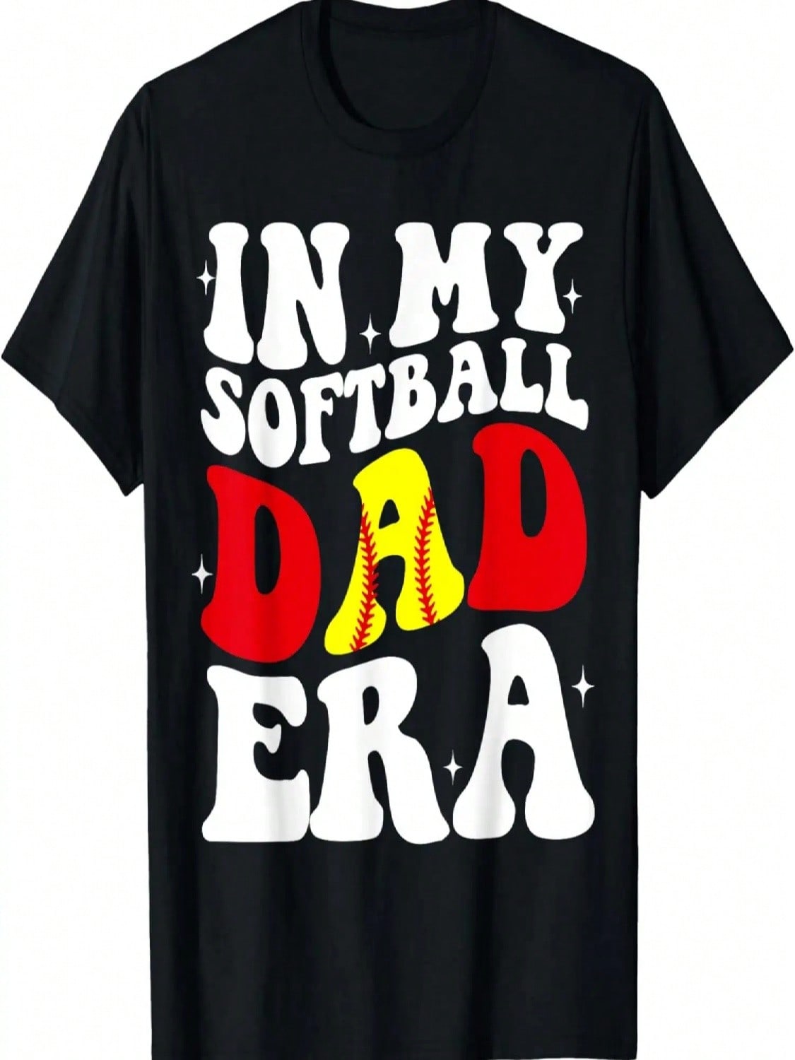 In My Softball Dad Era Softball Dad T-Shirt S разноцветный