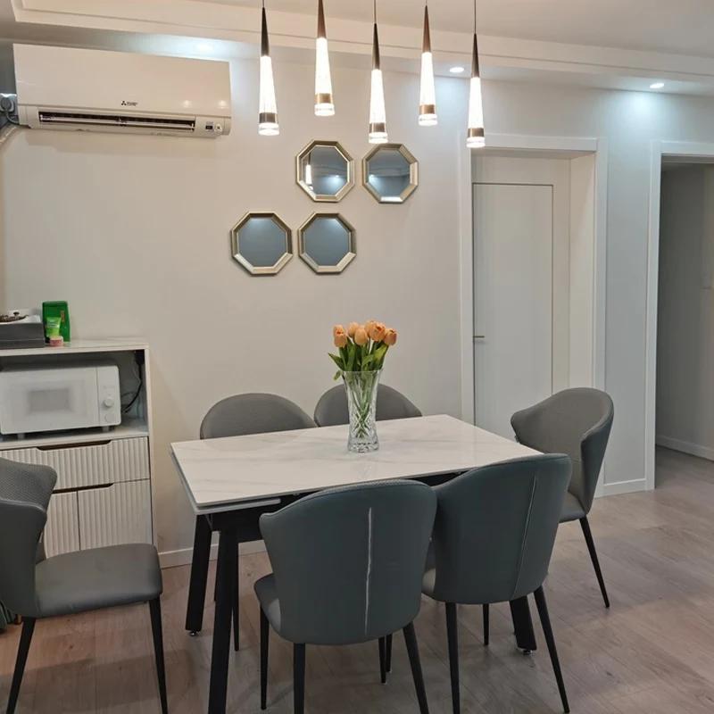Wall decorations Light luxury restaurant dining table wall decoration pendant Living room background wall mirror decoration