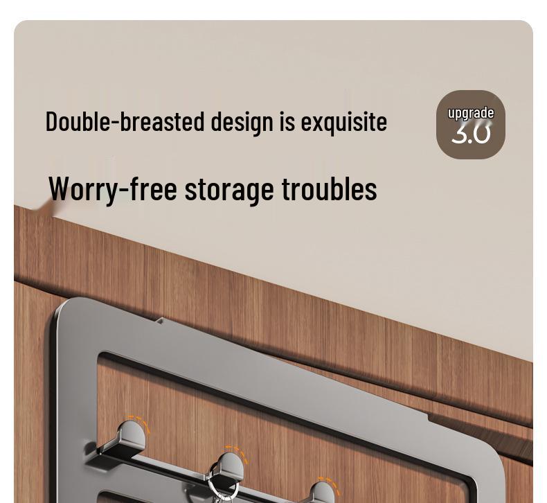 Over-the-Door Hook & Coat Hanger: No-Punch Wall-Mounted Storage Rack