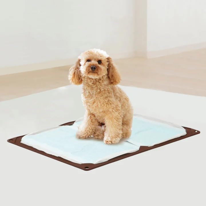 HARIO Dog Toilet Mat, Box Package, Wide, for Senior Dogs, Senior Dogs, and Cats, Care, and Toilet Training (PTS-TMWCB-CBR)
