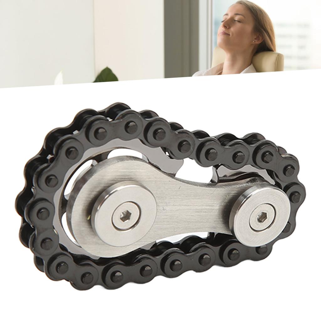 Detachable Fingertips Chains Sprockets Toys Stress Relief Stainless Steel Sensory Fingertips Bike Chains Toys for Travel